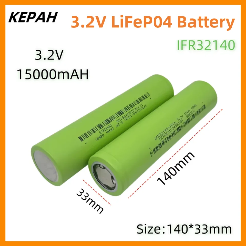 

32140 3.2v 15Ah lifepo4 battery 3.2V Cells diy 12v 4S 24V 36V ebike electric scooter Tricycle power tools Battery