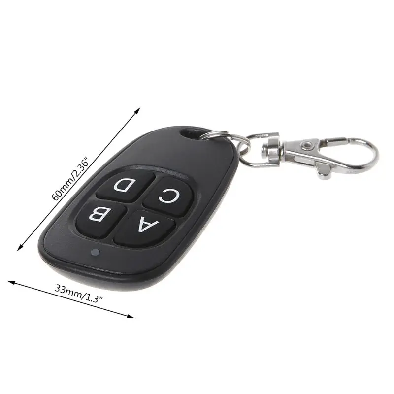 Wireless Remote Control 4-Channel 315/433Mhz for Anti-Theft Alarms Light