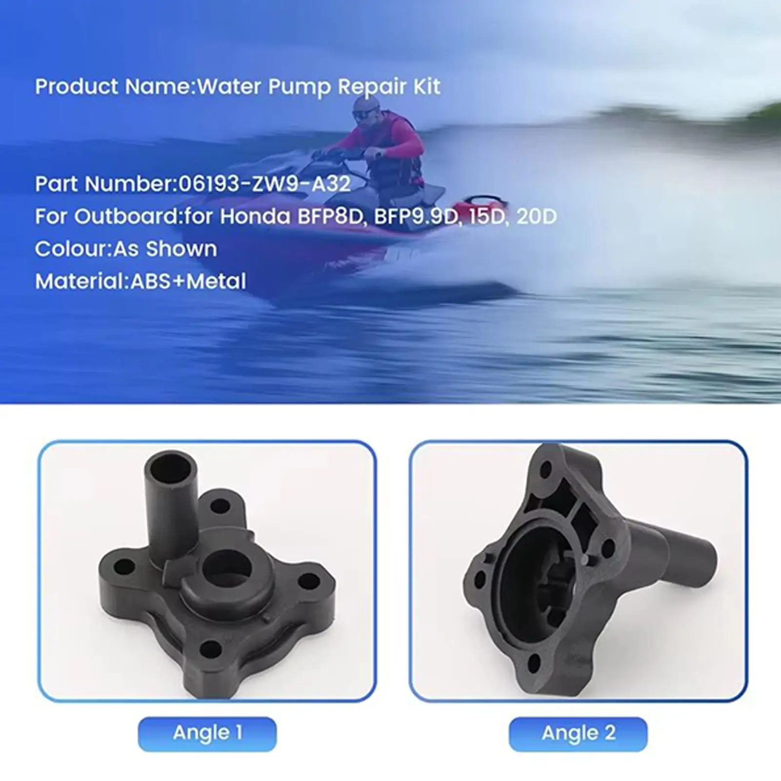 

For 06193-ZW9-A32 Honda Outboard Motors BF8D BF9.9D 15D 20D 4T 8-20HP Boat Water Pump Repair Kit Quick Precision Water Pump