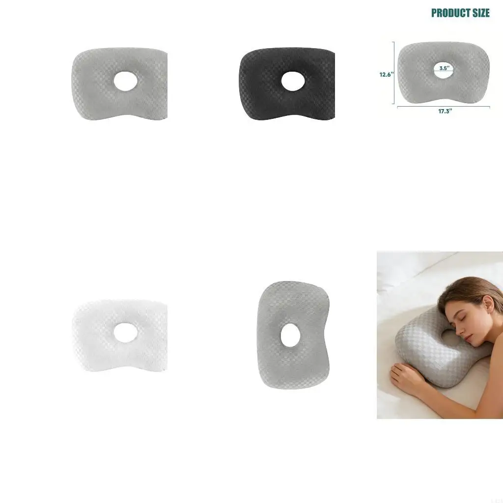 L43A Soothing Pillow For Side Support Having Ear Space And Back Support