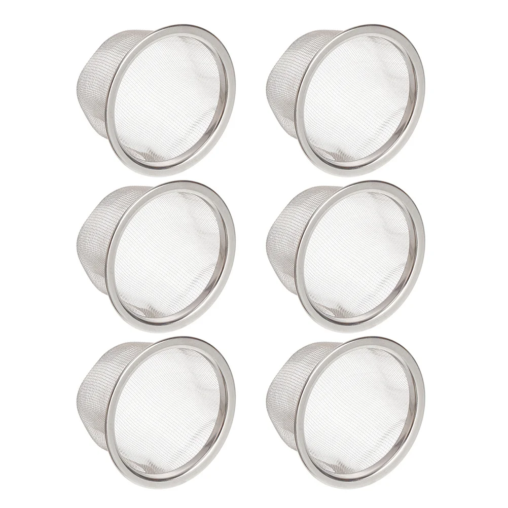 

6Pcs Strong Stainless Steel Tea Strainer Good Texture Teapot Infuser Insert Teapot Infuser Insert Tea Strainer