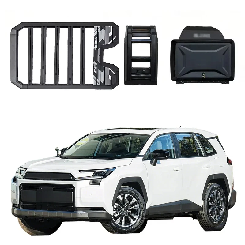Aluminum Alloy Car Roof Cargo Lage Rack BasketsSide Ladder Side Box For RAV4 4WD 2009-2013