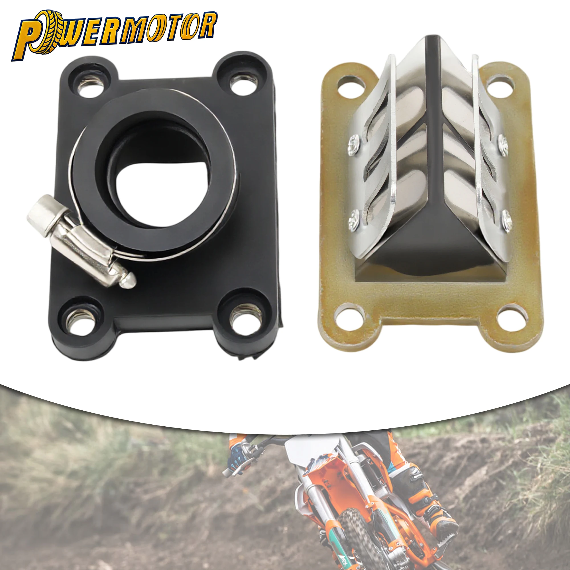 

For KTM 50 65 SX LC Pro Senior 2002-2008 Motorcycle Intake Pipe Manifold Boot Reed Valve Dirt Bike Intake Manifold Assembly