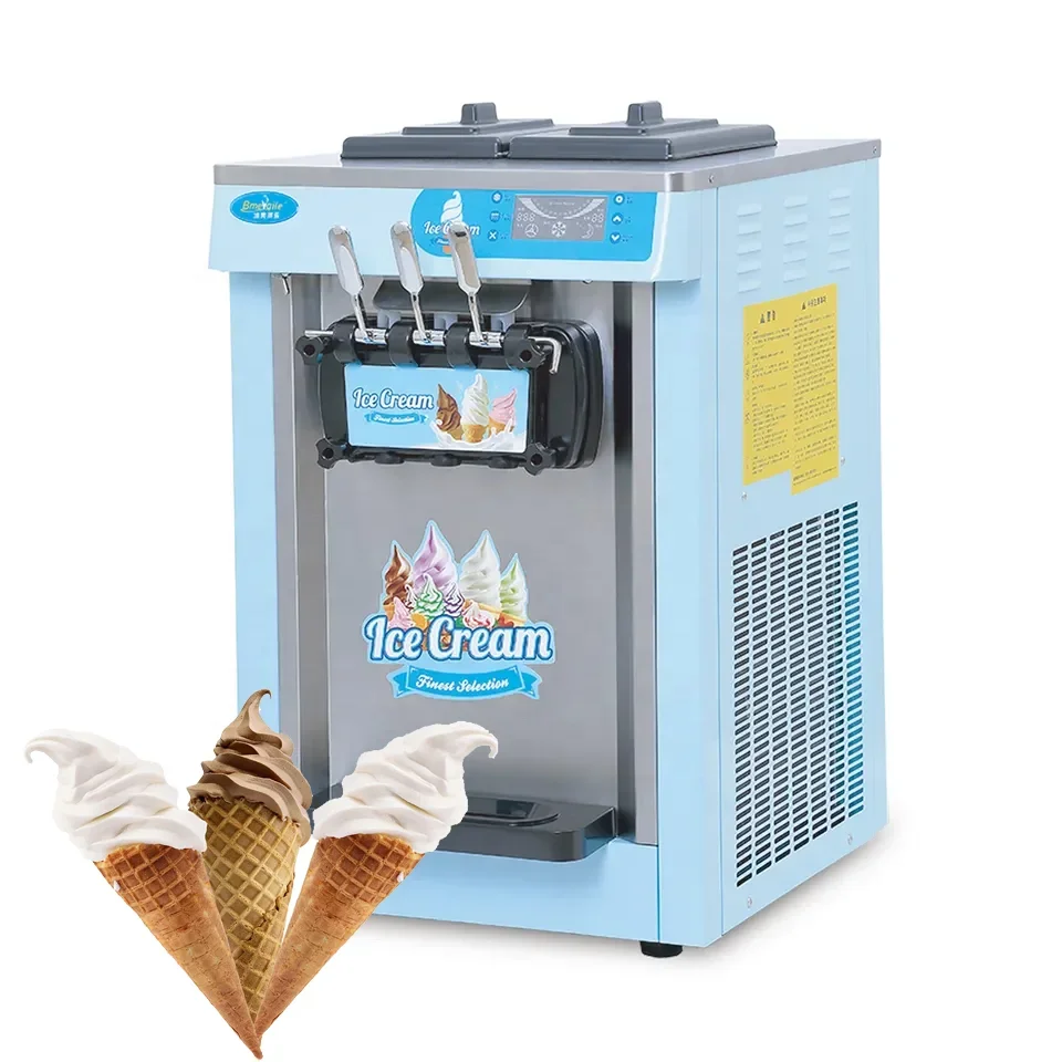 Automatic Filling Soft Serve Ice-Cream Maker Snack Refrigerator Cone Making Small Spare Part Ice Cream Machine