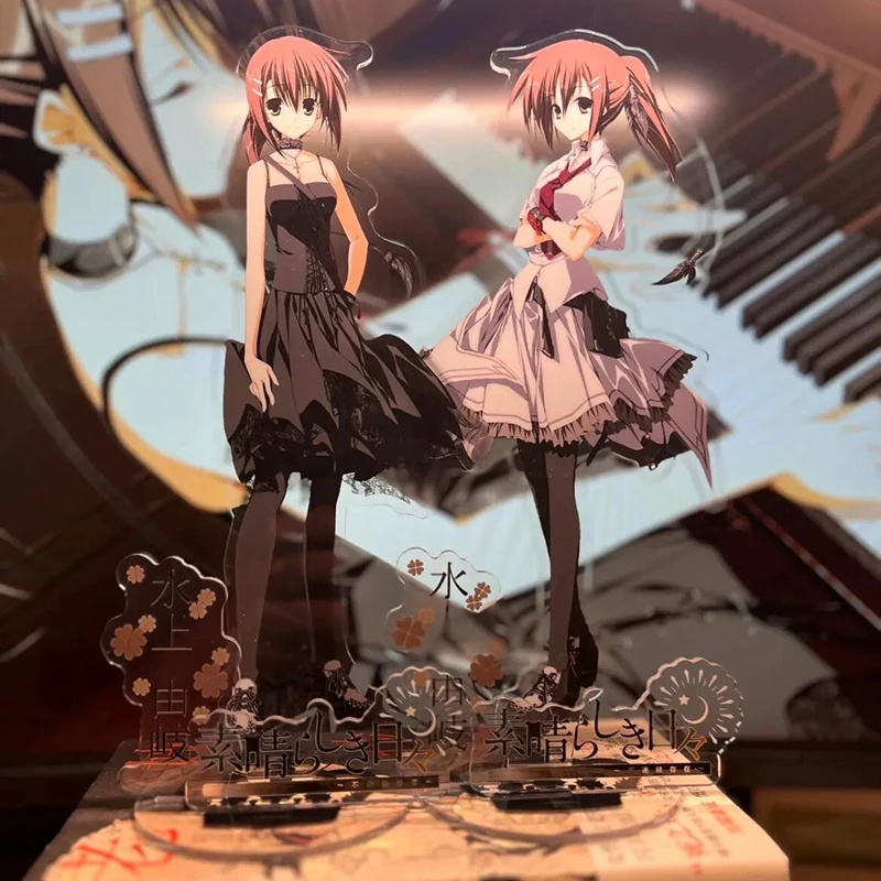 ‌Game Wonderful Everyday Down the Rabbit-Hole Minakami Yuki Cosplay Standing Plate Figure Stand Desktop Decoration Ornament Prop