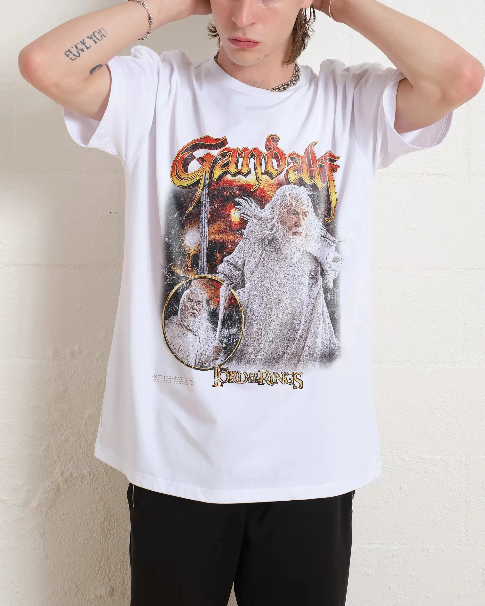 Gandalf The White Classic Summer Trendy Casual T-Shirt Men's and Women's Luxury Brand Top