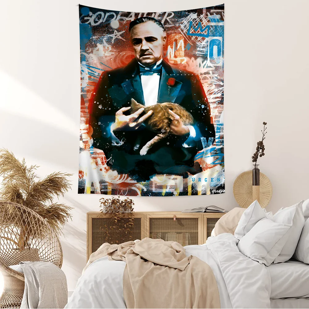 Classic Movie The Godfather Chart Tapestry For Living Room Home Dorm Decor Art Home Decor