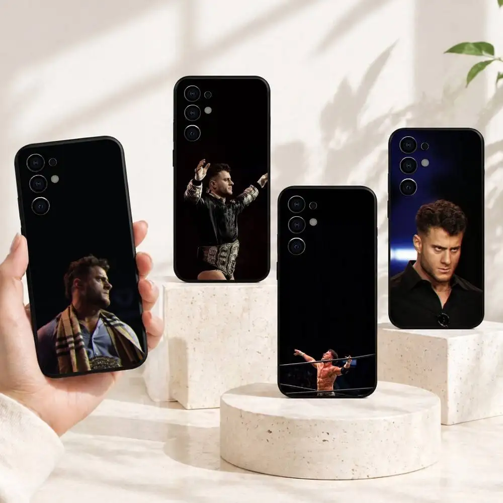 Professional wrestler M-MJF Phone Case Black Silicone Soft For Samsung S25,S24,S21,S22,S23,S30,Ultra,S20,Plus,Fe,Lite