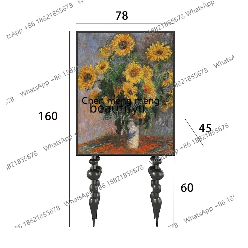 

New style American Retro Oil Painting Walnut Solid Wood Locker Home Living Room Chest of Drawers Bedroom Storage Cabinet ss 7304