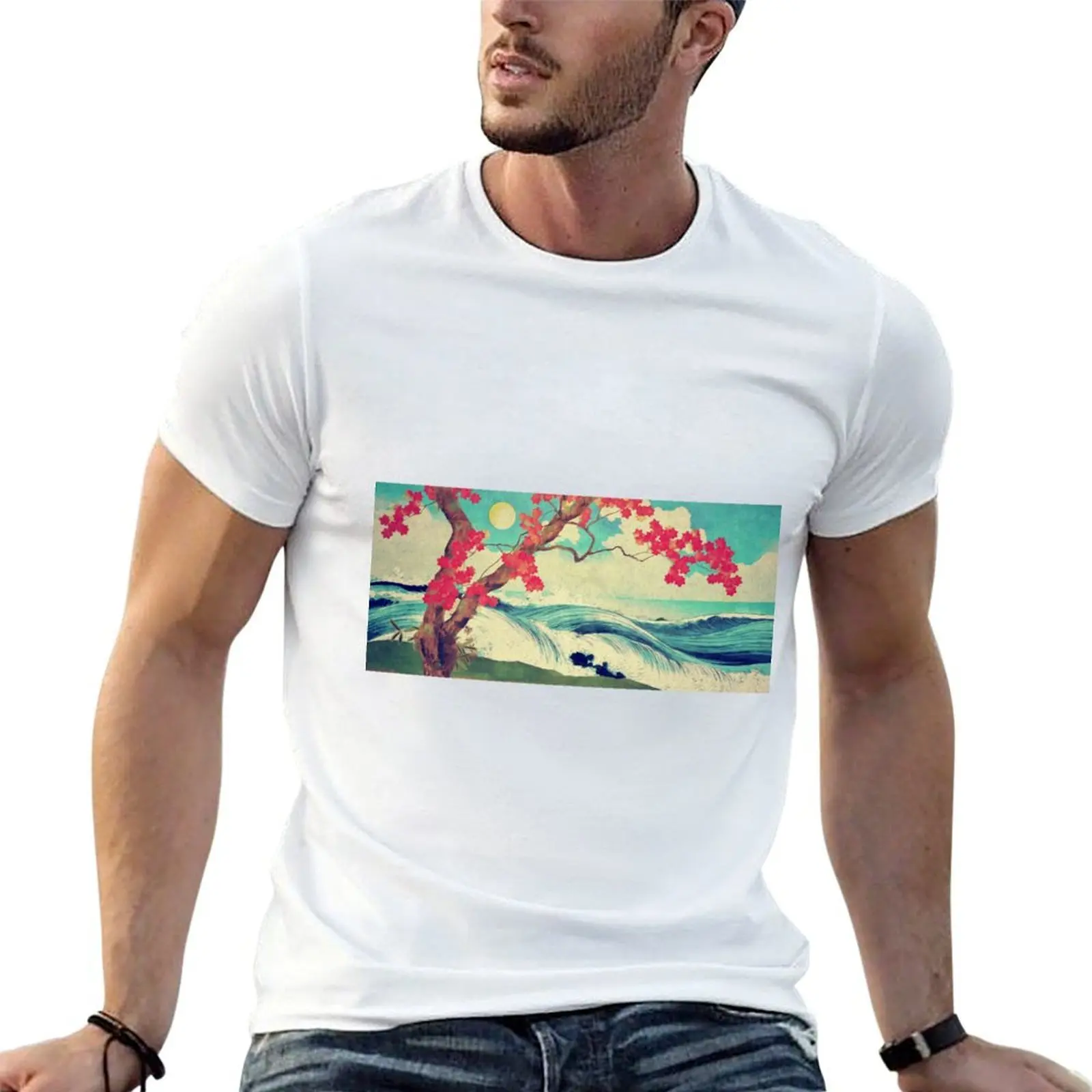 

Wild designer to t shirts t anime and Beautiful Ocean oversize of shirts Dhin T-Shirt Waking the