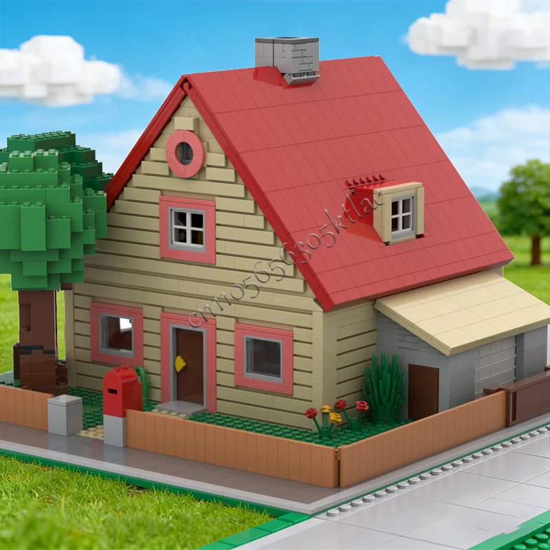 3430 PCS City Street Scene Series Fairy Tales Donald Duck's House MOC Building Block Model Children Assembly Christmas Gifts Set