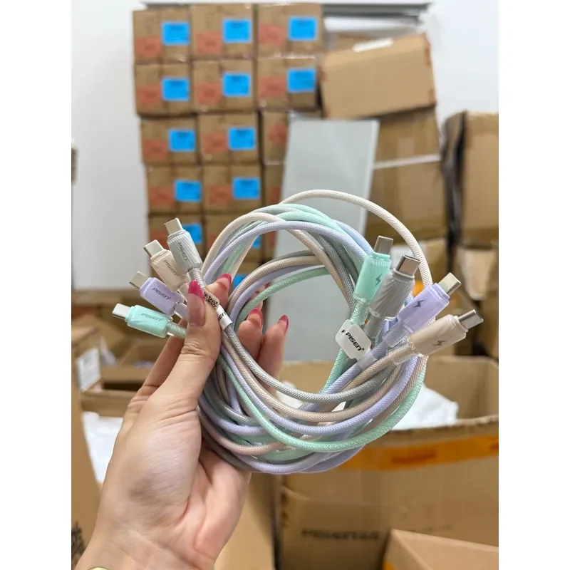 for Pinsheng Ice Penetration Series Dual C 60W Fast Charging Data Cable Type C to C Quick Charge 5A USB PD Power Cord