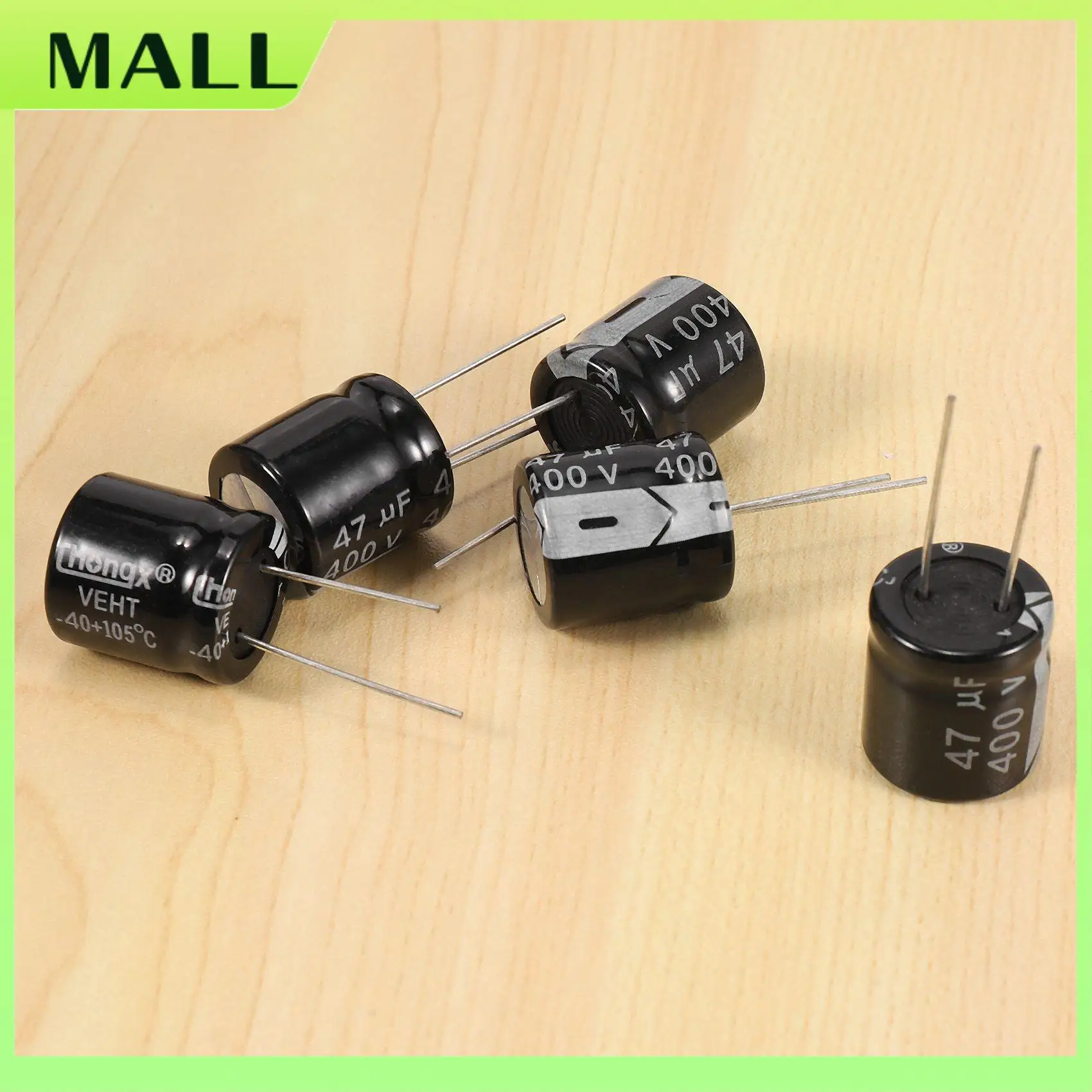 MALL 5 Pcs 400V 47UF 18 X 20Mm Aluminum Electrolytic Capacitor