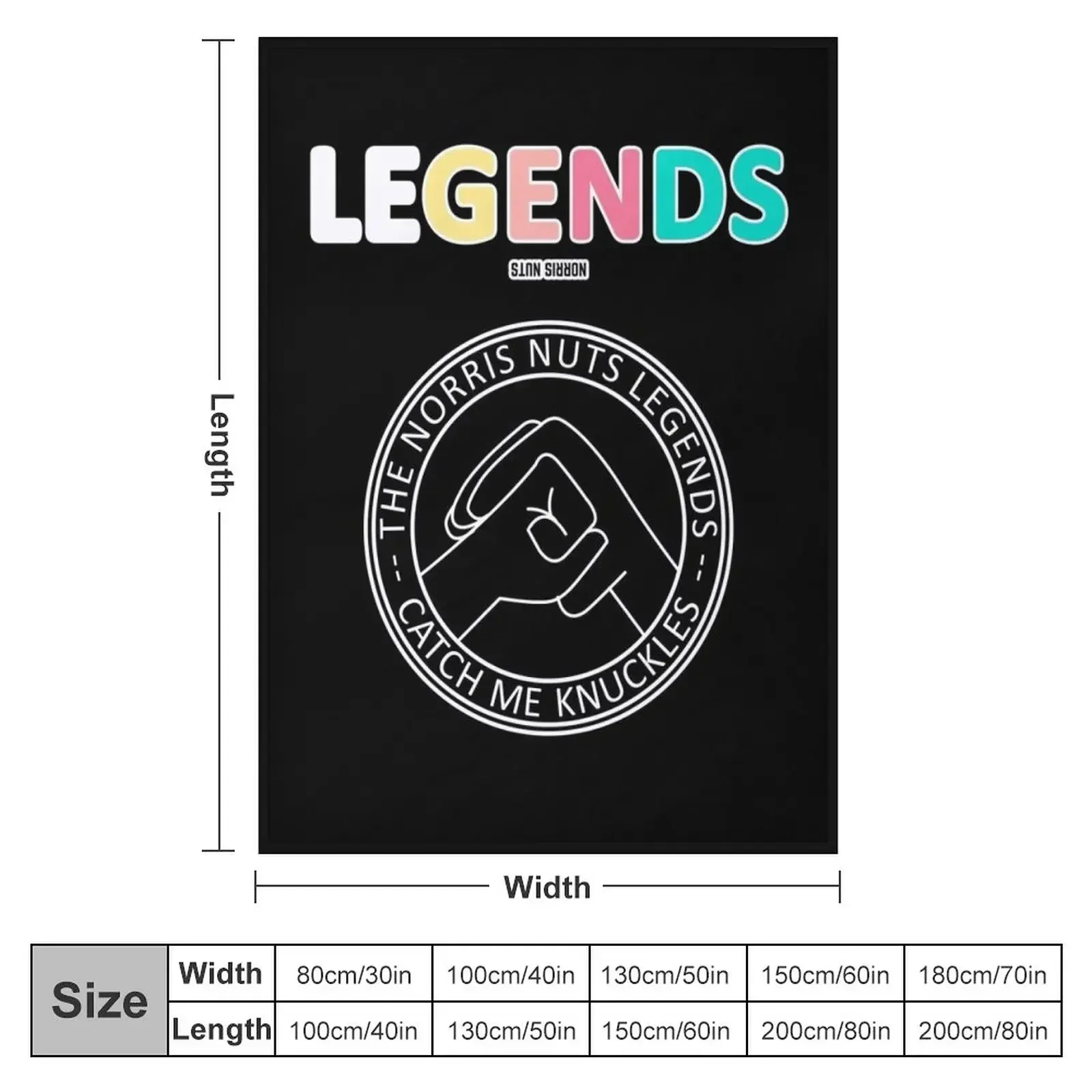 Norris Nuts Legends - Catch Me Knuckles Throw Blanket Blankets Sofas Of Decoration Luxury Brand Weighted Furrys Blankets