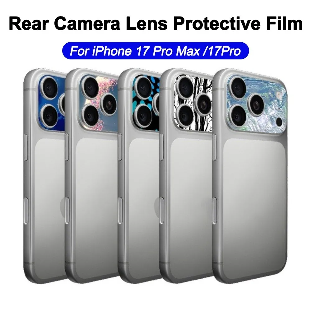 

2PCS Full Cover Lens Protector Anti Scratch Matte Frosted Lens Color Skin Sticker Camera Lens Cover for iPhone 17 Pro Max 17Pro