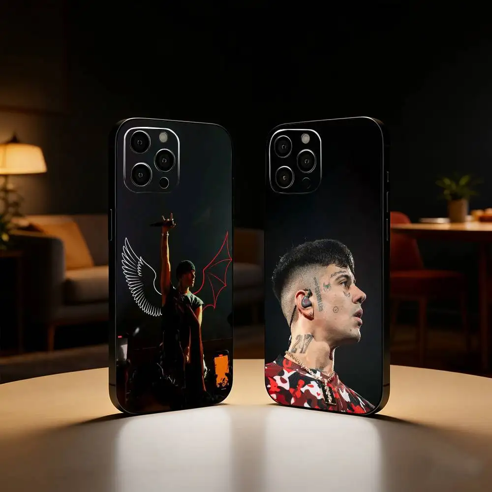 

Fashion Rapper D-Duki Phone Case For iPhone17,16,15,14,13,12 Plus,Max Soft Silicone Black Cover
