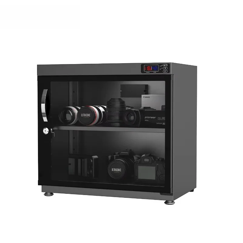AD-80HS 80L drying cabinet, no noise and energy saving 3 layers, suitable for SLR camera lens, temperature and humidity LED