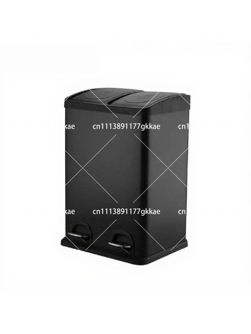 Stainless Steel 60L Large Trash Can with Lid, Foot Pedal, Light Luxury Design for Kitchen, Bathroom, Living Room
