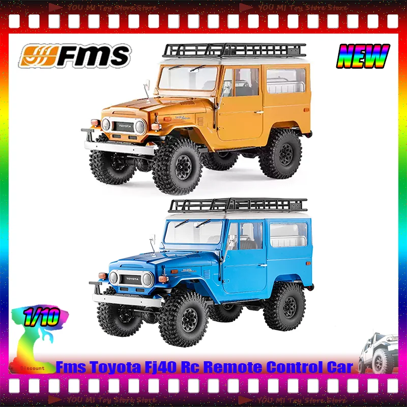 

Fms 1:10 Toyota Fj40 Rc Remote Control Car Off-Road Four-Wheel Drive Climbing Vehicle Simulation Hard-Shell Car Model Toys Gifts