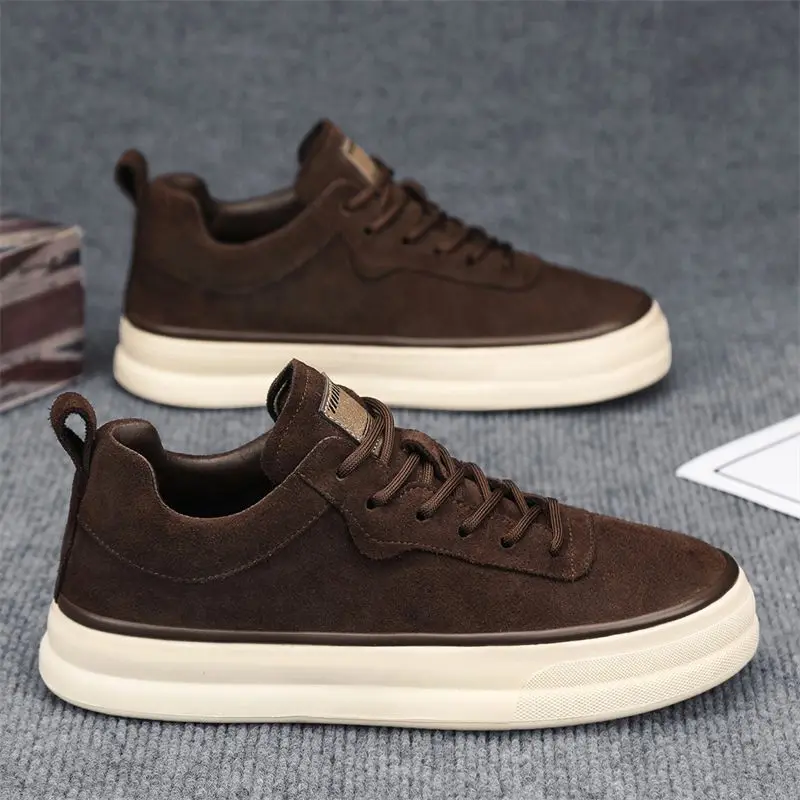 Men's Casual Shoes Luxury Suede Sneakers Platform Vulcanized Shoes Comfortable Sport Running Shoe Skateboard Shoes for Men Tenis - view 2
