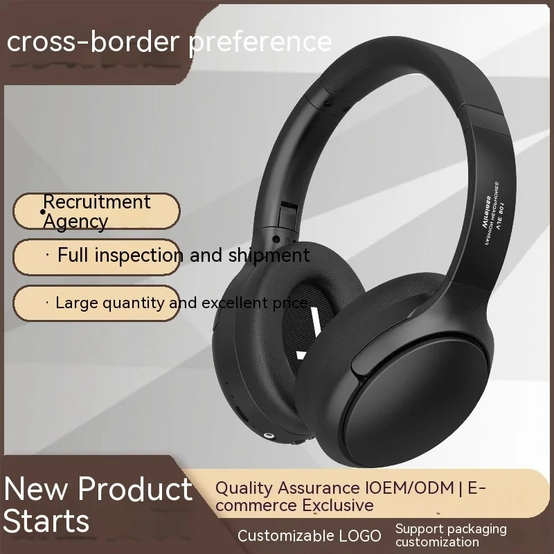 New Headset retro headset noise reduction ANC high sound quality ultra-long life battery Bluetooth wireless audio earphone Gift