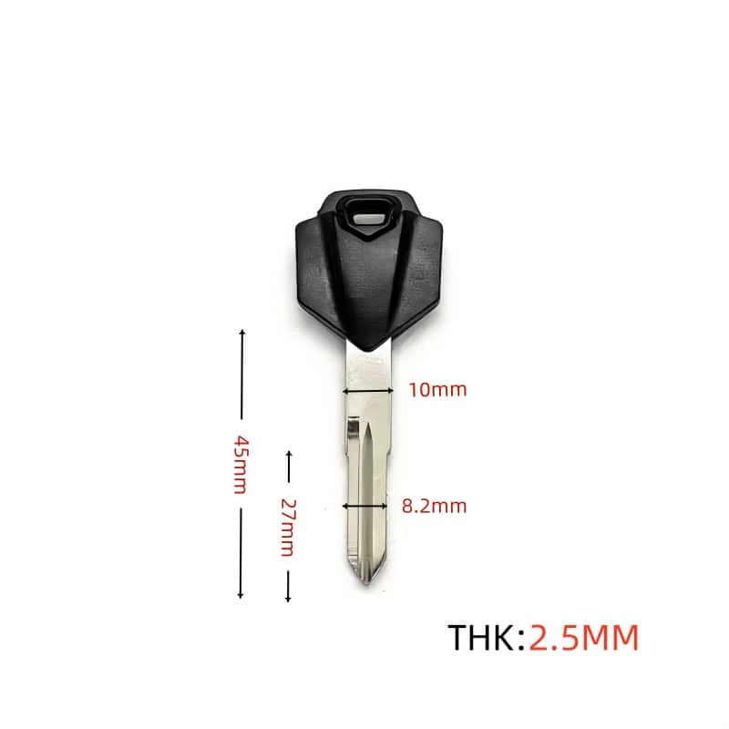 Motorcycle Uncut Blank Replacement Key, Removable Chip Housing For QJMOTOR SRV250 QJ MOTOR SRV300 SRV400 QJ250GS-29 Sai 250