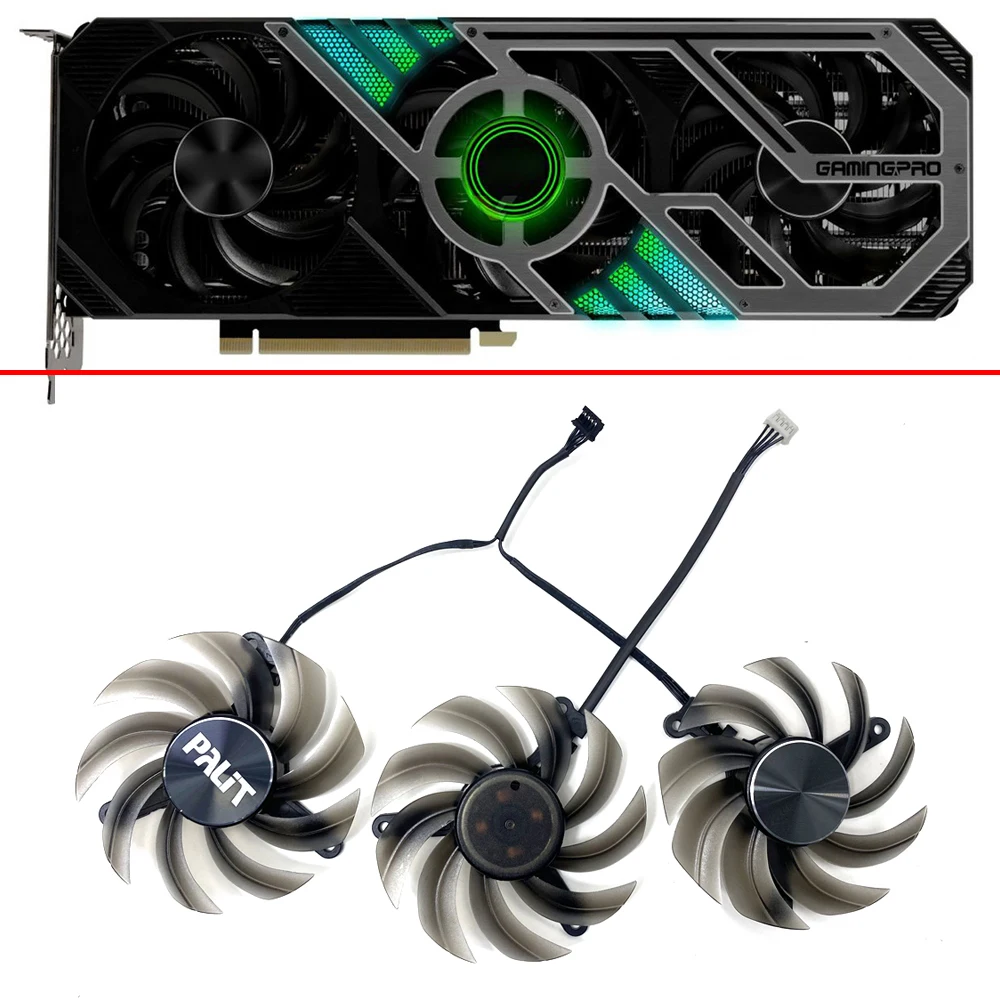 80MM Cooling Fan FD8015U12D 4PIN GeForce RTX 3060 Ti 3070 3070Ti 3080 3080Ti 3090 GPU Fan For Palit RTX3090 3080 3070 3060 TI