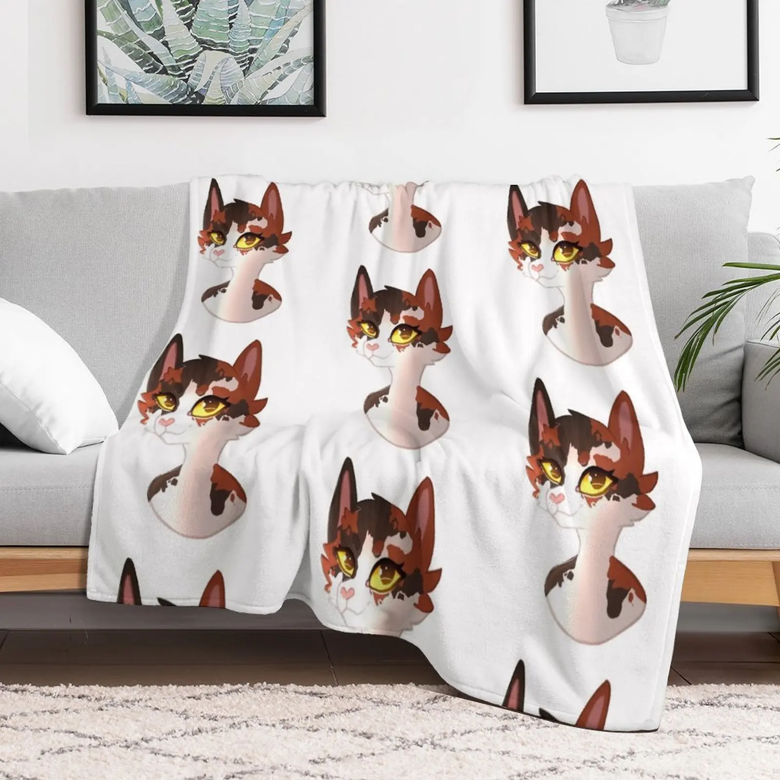 

Spottedleaf Warrior Cats Throw Blanket Luxury Brand warm for winter cosplay anime Blankets