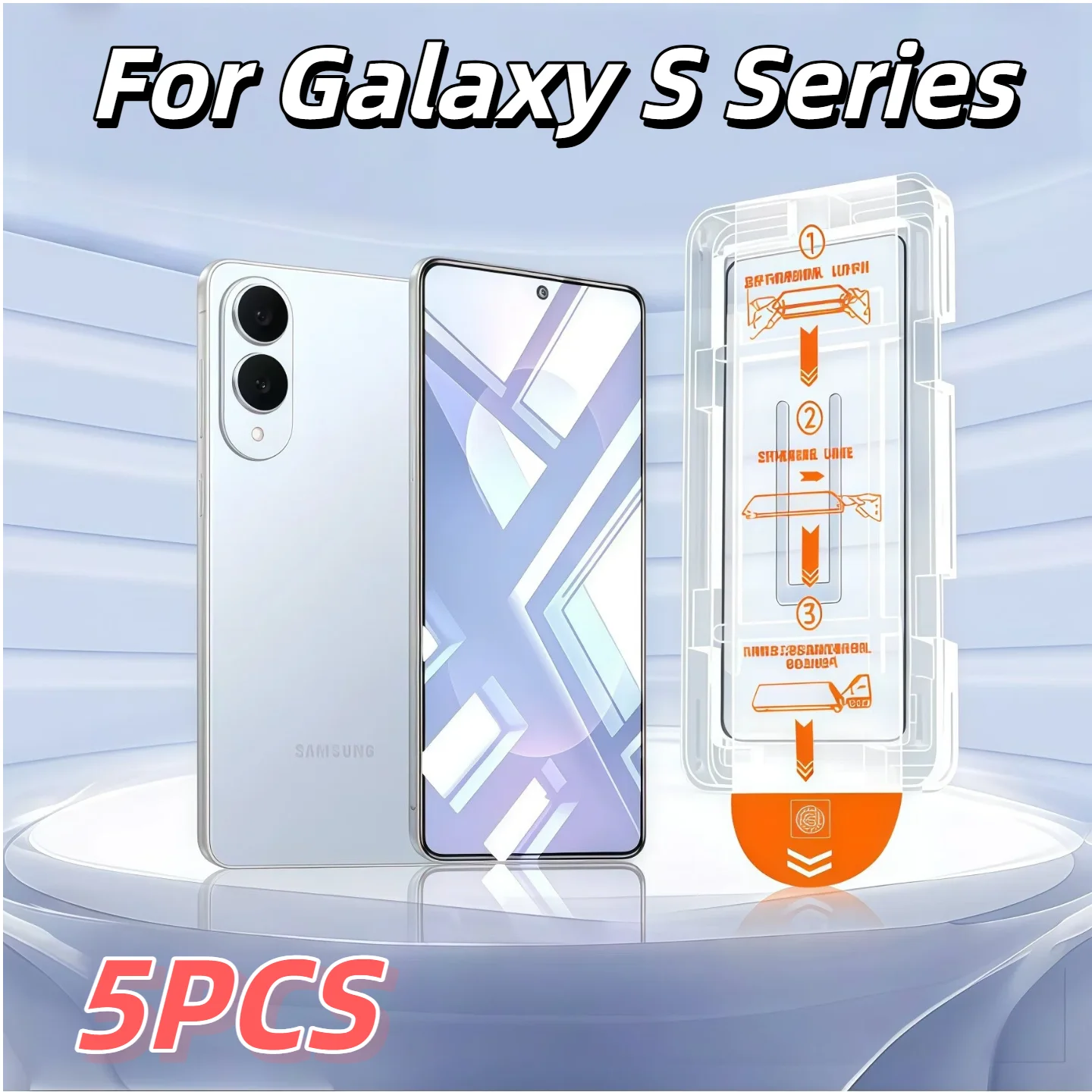 

5PCS HD Tempered Glass Screen Protector with 9H Hardness for Galaxy S26/S26 Plus/S26 Ultra/S25/S24/S23/S22 /S21Series