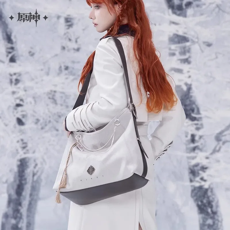 Pre-sale Official MiHoYo Genshin Impact Frost&Flame Fatui Harbinger Crossbody Bag Handbag Cosplay Shoulder Bag Birthday Gift