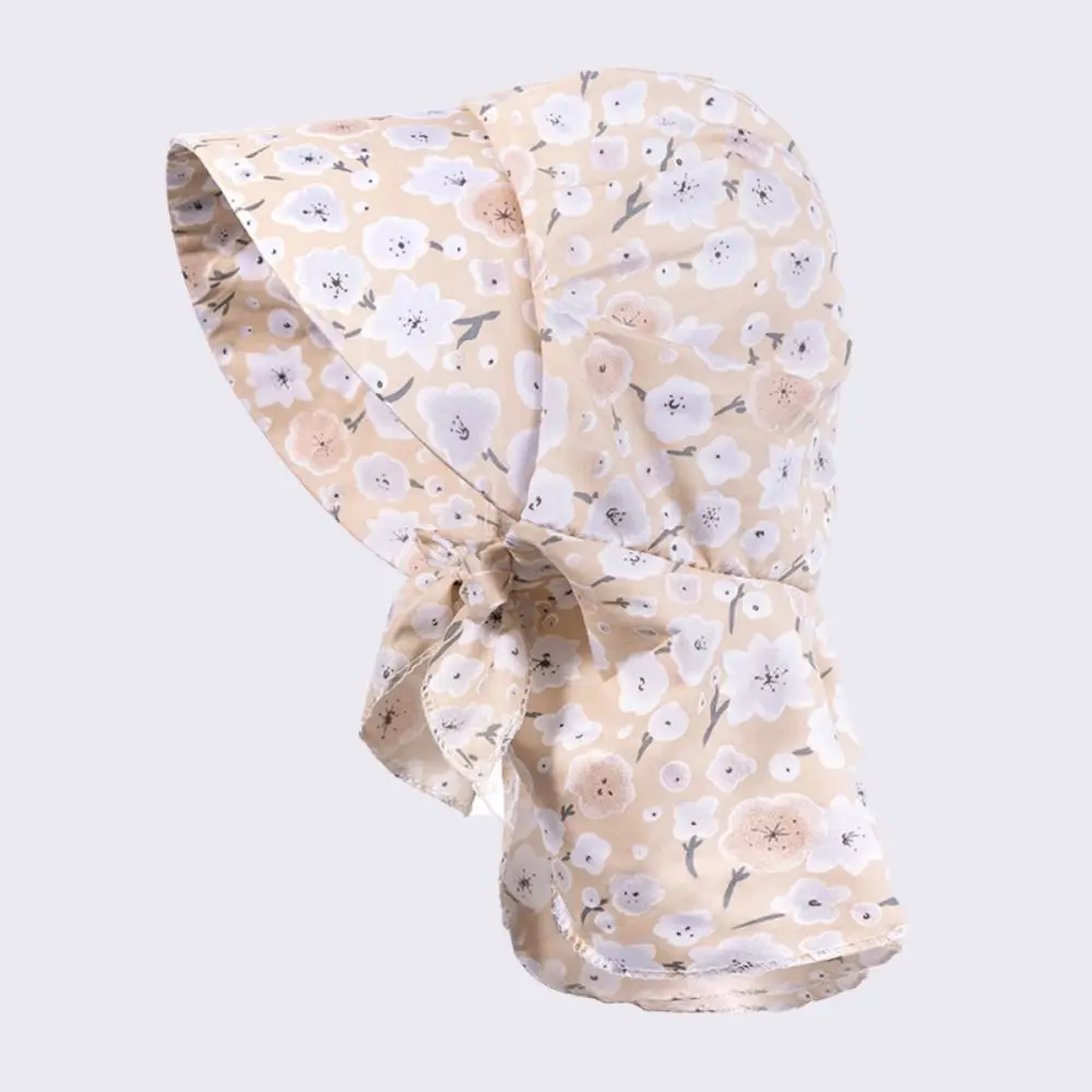 

Floral Print Summer Protective Cover Colorful Anti-UV Sunscreen Caps Quick Drying Adjustable Big Brim Sunhat Outdoor