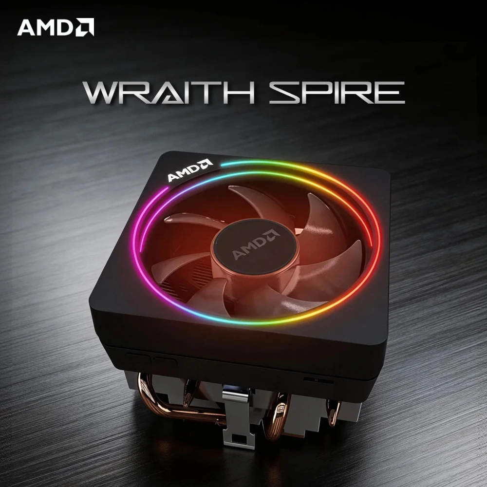 

NEW AMD Wraith Cooler RGB Support AMD Motherboard Support AMD R3 R5 R7 R9 CPU Cooler Fan