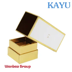 Custom  Customized Luxury Plain Gold Boxes With Logo Perfume Bottle Packaging Box For Cosmetic