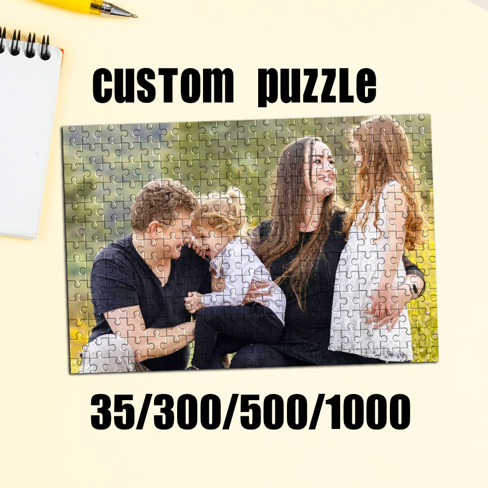 Kids Y Toys - 35/300/500pcs family Romantic Customized Picture Jigsaw