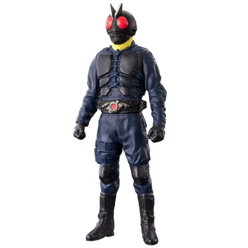 Bandai Genuine Shin Kamen Rider Shocker Rider Zero-On Soft Rubber Doll Anime Action Figures Toys for Boys Girls Kids Gifts