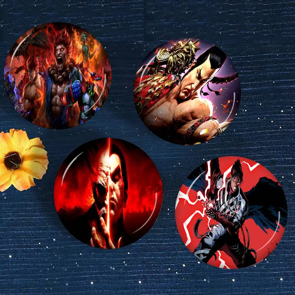 TEKKEN Video Game 58mm Animals Funny Brooches Badge Backpack Clothes Gift Accessory