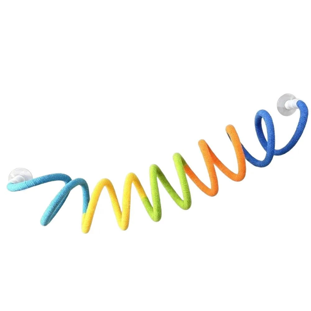 Hanging / Suction Cup Birds Rotating Tunnel Non-slip Cotton String DIY Bendable Perch for Birds Durable Comfortable Grip