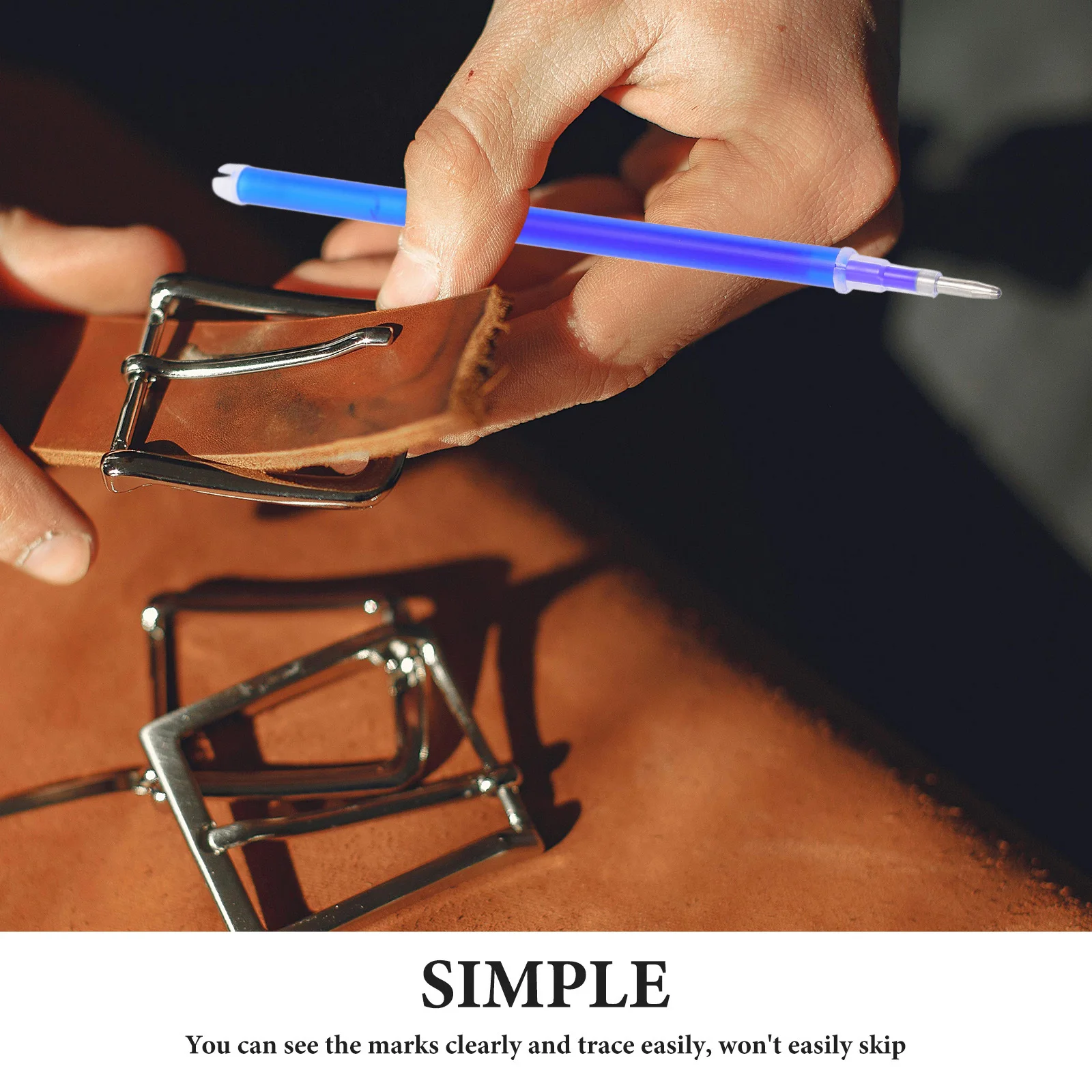 100Pcs Heat Erasable Sewing Marker Pen Refills High Temperature Disappearing Ink Fabric Pens Refills for Quilting