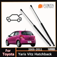 Barra de resorte de puntales de Gas para maletero para Toyota Yaris Vitz Hatchback 05-11 OE 689500D020 68950-0D021, barra de presión de amortiguador trasero