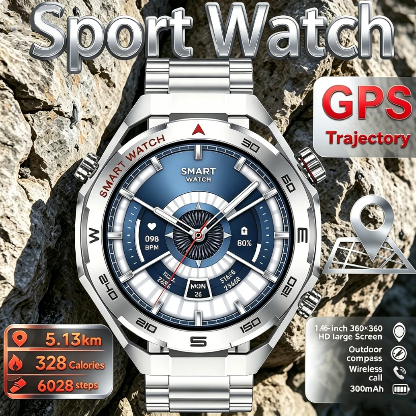 2026 New Sports Smart Watch Multi-sport Mode for Making and Receiving Calls IP67 Waterproof Grade Health Monitoring Smart Watch
