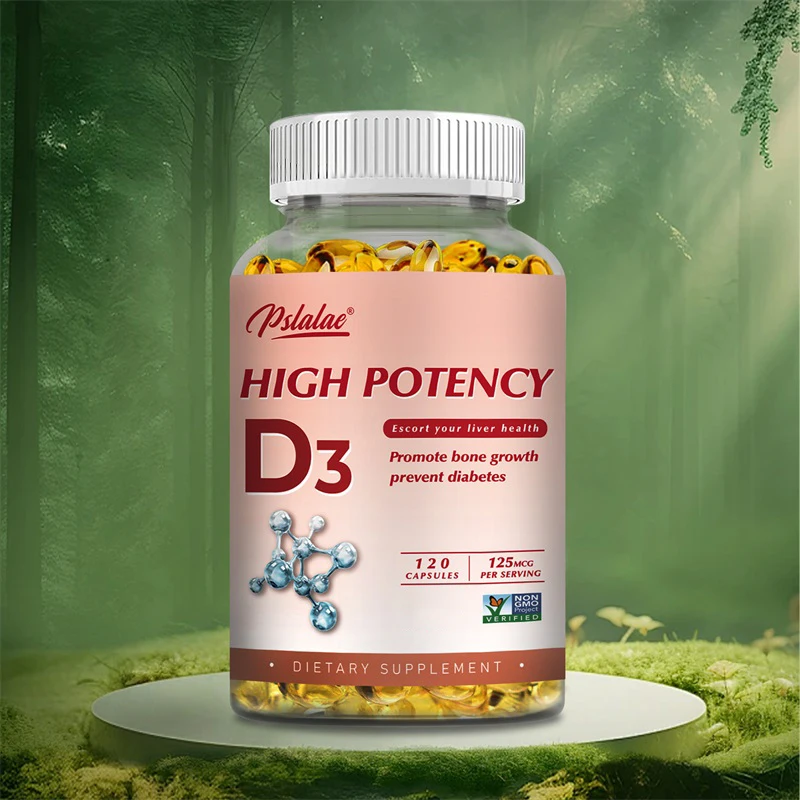 Vitamin D3 Capsules 125mcg - Strengthen Bones and Teeth, Supports Muscle, Nerve and Immune Health