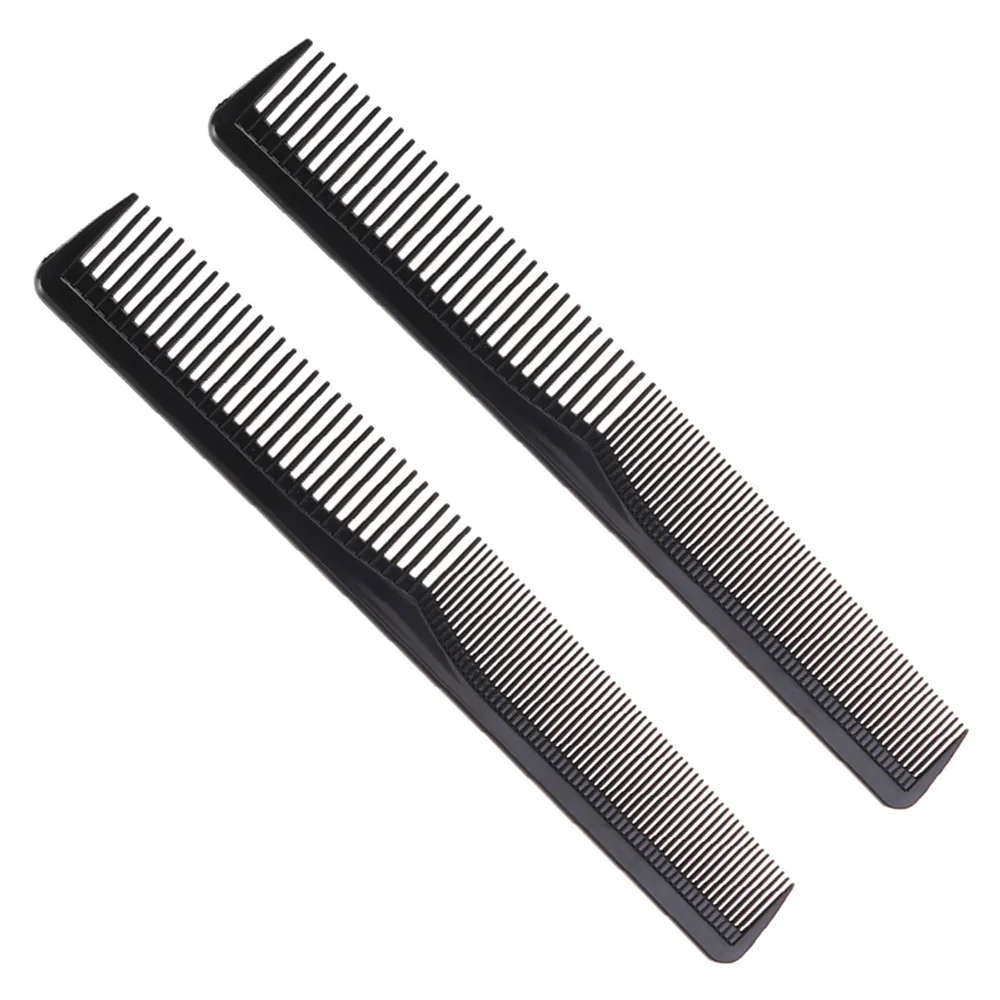 

5Pcs Anti-Static Plastic Double Side Hair Cutting Combs for Salon Barber Shops Home Use Black Hair Comb Double Side Haircut Comb