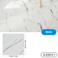 Simulated Thick Marble Tile Floor Sticker PVC Waterproof Self-adhesive Living room Toilet Kitchen Home Floor Decor Wall sticker 2