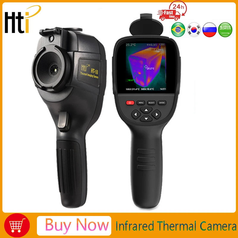 HTI Multiple Resolution 256x192/32x32/320x240 Thermal Imager Infrared Thermal Camera for Leak Detection Electronics Repair