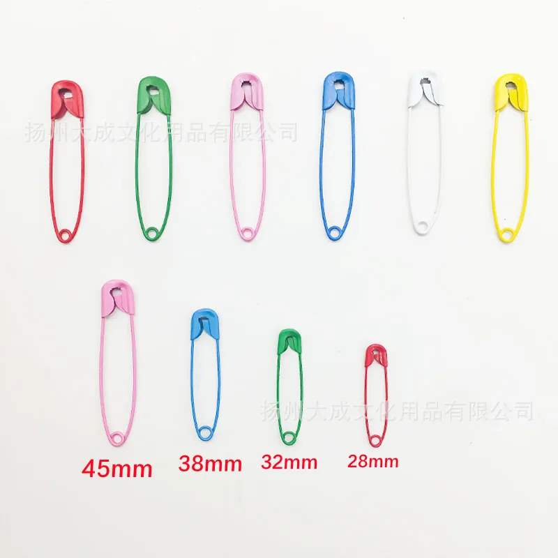 130pcs/box Color Safety Pins Multi Size Brooch Clothing Decoration Tag Accessories Fixed Pin Combination Set DIY Crafts Sewing