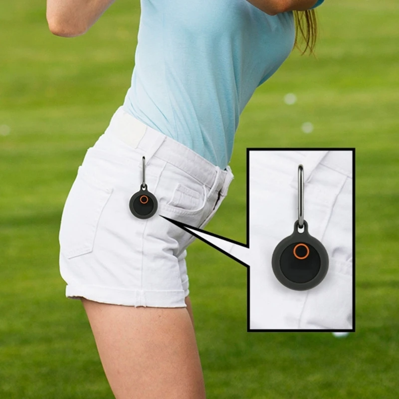 ปลอกซิลิโคนสำหรับ Bushnell Wingman view/golf GPS สำหรับลำโพงระยะไกลที่หุ้มด้วย carabiner antslip shock