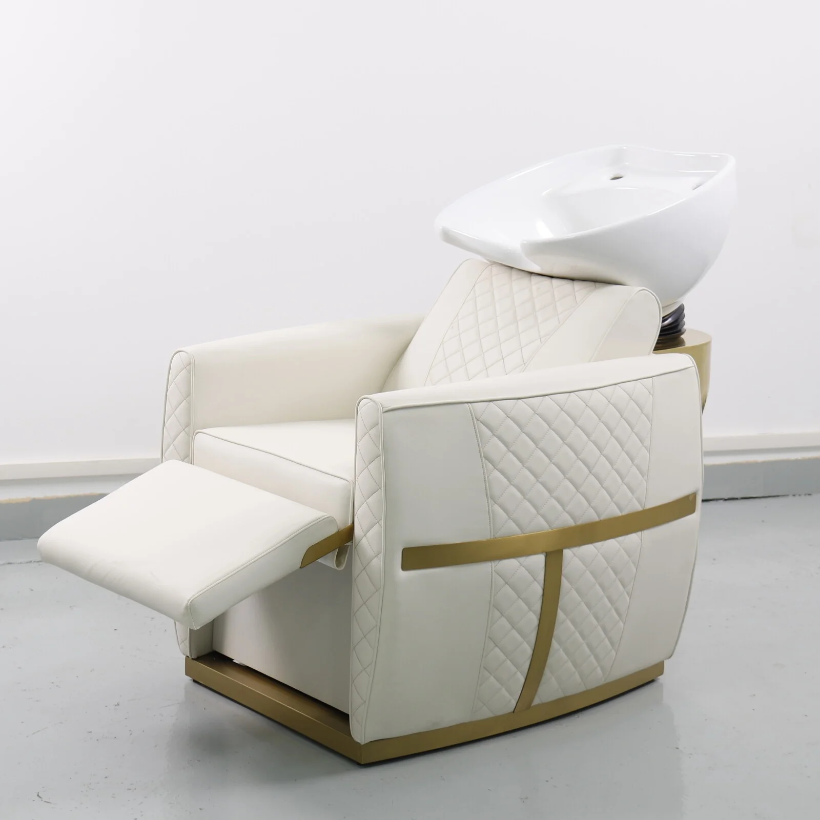 New High-end Leather Shampoo Bed Electrically Adjustable Premium Salon-grade Modern Minimalist Popular Online Semi-reclining