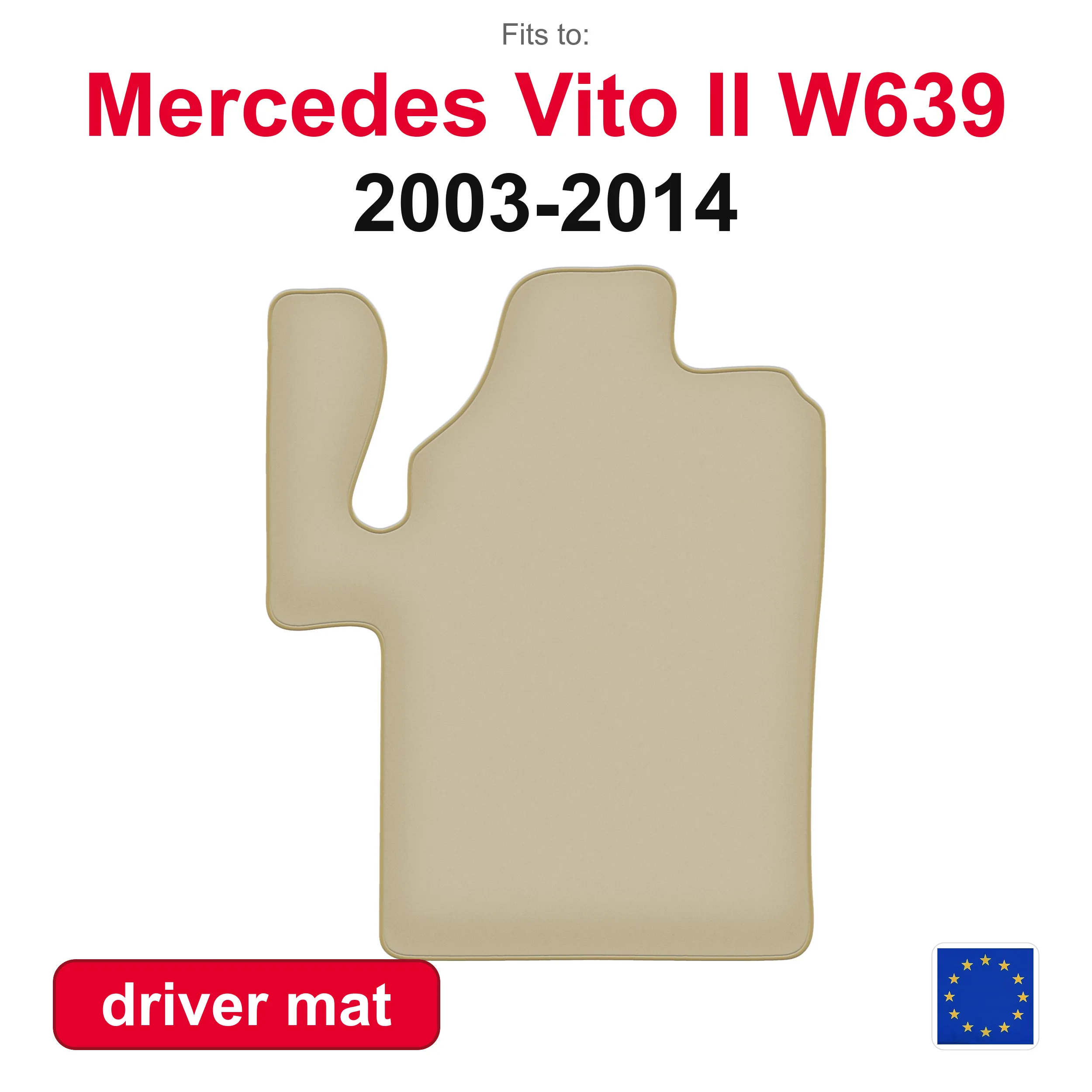 PREMIUM Automat voor Mercedes Viano W639 (2003-2014) - Beige (1 stuk)