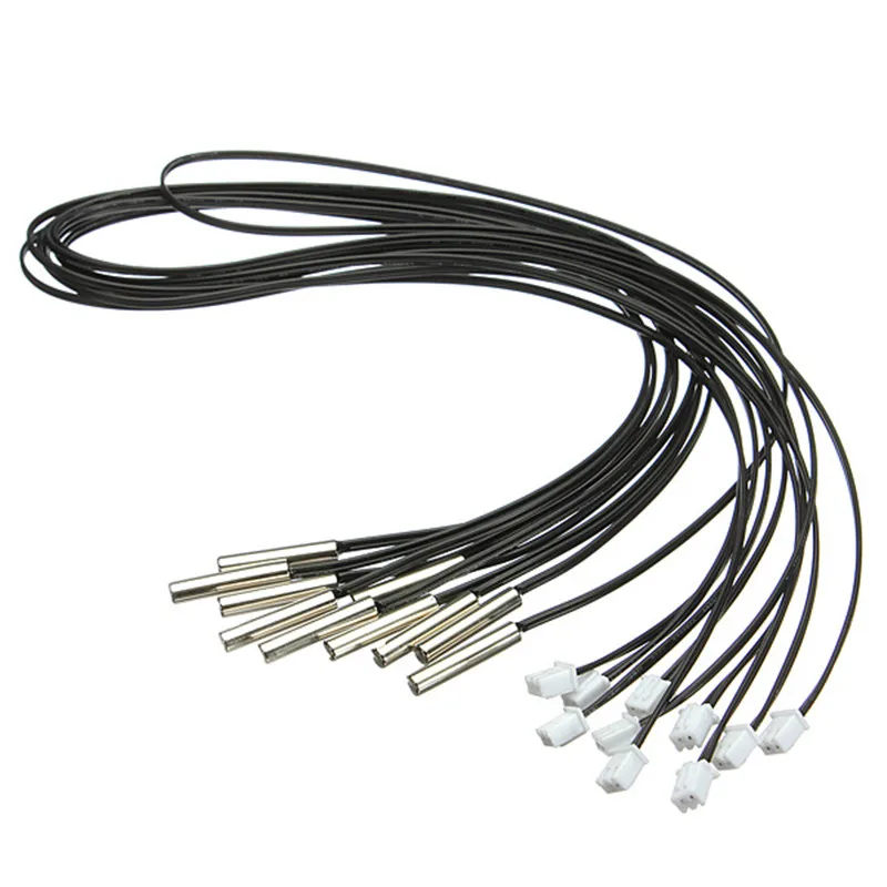 Waterproof 10pcs/lot 5 x 25 mm NTC-3470 Professional 10PCS NTC 10k Ohm 1% 3470 Temperature Sensor Probe thermistor Epoxy probes