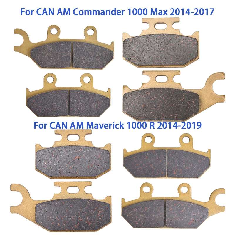 

Motorcycle Front Rear Brake Pad For CAN AM Maverick 1000 R 1000R STD Xrs 2014-2019 Commander 1000 Max XT DPS 2014-2017 1000cc